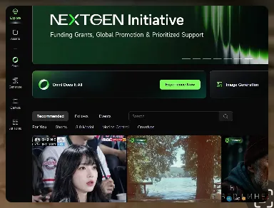 Kling AI generation interface showing the text and image-to-video creation step