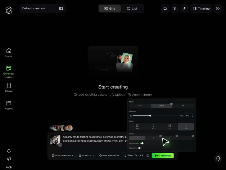 Step 3: Generate and Refine Your Footage